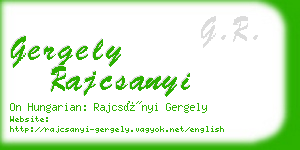 gergely rajcsanyi business card